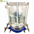 Customized 10L 30L 50L 100L stirring mixing glass vessel reactor for heating and cooling